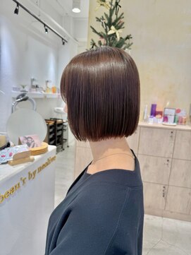 ビューバイネオリーブ 用賀店(Beau'r by neolive) 大人ガーリーダークアッシュ似合わせカットミディアムレイヤー