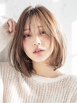 エトネ ヘアーサロン 仙台駅前(eTONe hair salon) ミディアムボブ　20代30代40代