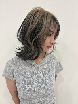 イロウ 山口どうもん店(IROW) ケアブリーチハイライト【山口】