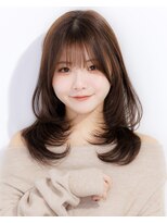 ロイプラスムサシコスギ(Roi+ musashikosugi)&nbsp;★20代30代美髪ミディアムレイヤー/ワンカール/グレーベージュ