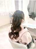 カチモリハーフアップ