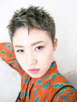 カムジーヘッド(COMEGHEAD)&nbsp;ミントグレイ×ベリーショート【熊本/南区/平成/平成駅】