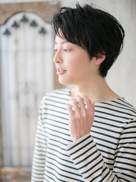 モッズヘア メン 南越谷南口店(mod's hair men) 黒髪で好感度◎サイドパートショートB