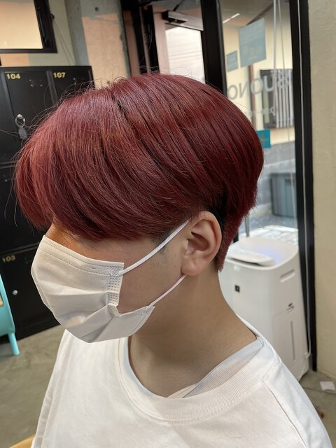 K-POP風赤髪
