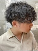 メンズカットパーマ波巻ツイストスパイラルパーマ札幌大通