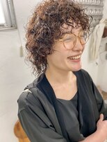 フィン(fin,)&nbsp;ayato/グレージュカラー/ボブウルフ/黒髪/ココアベージュ/パーマ