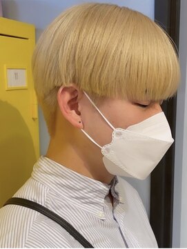 チェルシー 神戸(CHELSEA) ブロンドマッシュ▼CHELSEA 神戸▼メンズ/理容室/三宮/元町/神戸