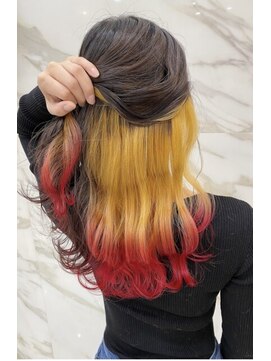 アローラ バイ ヘッドライト 横浜関内店(AROLA by HEADLIGHT) 煉獄風インナーカラー