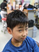 カットハウス パセリ お洒落キッズ☆ツーブロックウルフ☆　<理容室>/メンズ/バーバー