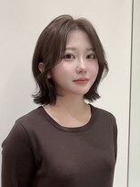 ノイズ エコル(Hair&Make NOISM ekolu )&nbsp;センターパートくびれボブ×ヘーゼルブラウン