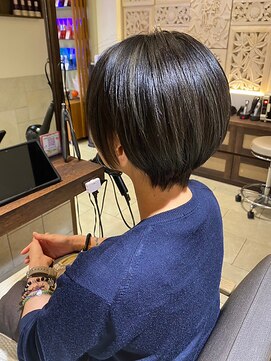 ヘアリゾート粋 ティガ 池袋店(tiga) ナチュラルショートブラウン