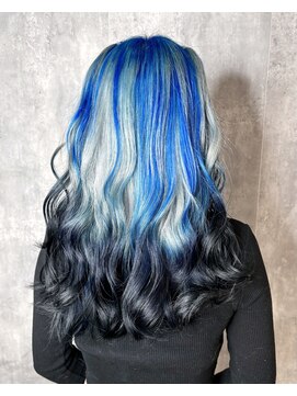 ザ オーダー(THE ORDER) 筋感ランダムデザインカラー☆ブルー