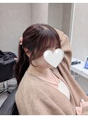 91.顔周りカット/前髪カット/レイヤーカット/似合わせカット