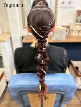 タグマル 結婚式ヘアセット☆タイトな玉ねぎスタイル☆