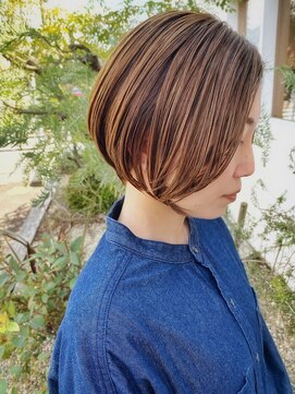 パライソ 南公園店(PARAISO) 大人の垢抜けハイライト×ツヤボブ