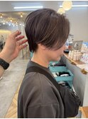 ハンサムショート刈り上げないショート前髪なし