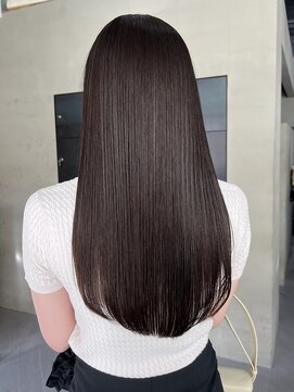 ヘアー アイス ルーチェ(HAIR ICI LUCE) ブリーチなし暗めカラーヘーゼルグレージュオリーブグレー/今枝