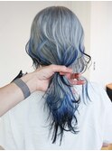 デザインカラーブリーチダブルカラーハイトーンロング_ba562433