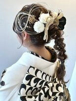 チャオ バイ ミチ(Chao by MICHI)&nbsp;【ChaoMICHI yu-ka】和装ヘア 成人式 編み下ろし ヘアセット