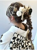 【ChaoMICHI yu-ka】和装ヘア 成人式 編み下ろし ヘアセット
