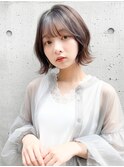 切りっぱなしボブ/くびれヘア/外はねボブ/レイヤー/髪質改善