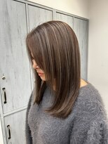 ロテ(LOTE.)&nbsp;着物ヘア/大人ガーリー/ダークアッシュ/似合わせカット/一宮