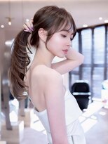 ハバナ 立川(HAVANA)&nbsp;ミディアムレイヤーカット×スモーキーカラー/顔まわり