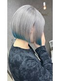【LINOET 太田川】中道晶 シルバー×ブルー