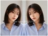 【透明感重視の方にオススメ☆】カット+透明感カラー+艶髪tr+ケアプロ付き