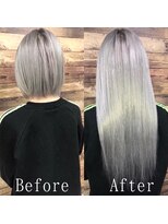 エクステ専門店あるじゃんすー 宇都宮店 ホワイトシルバー#シールエクステ#グラデーションカラー#宇都宮