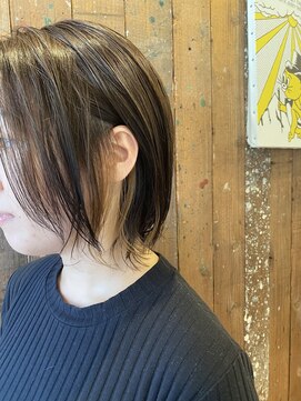 牛若丸ジャパン(Japan) イルミナカラーで抜け感＋イヤリングカラー