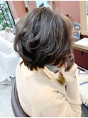 美シルエットハイライトショートボブ【Ruufus恵比寿渋谷】31579