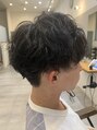 アグ ヘアー コシェ 長野若里店(Agu hair koshe') 強めスパイラルパーマ、マッシュスタイル