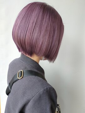 モリオフロムロンドン 原宿本店(morio from London) 【morio原宿】ワインカラー　ハイトーンボブ