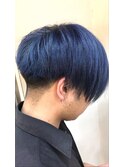 刈り上げスタイル/インディゴ/ブルーカラー