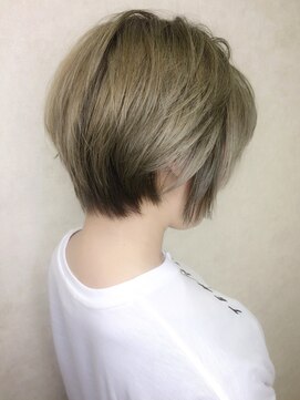 エヌプラス(N+) 黒髪グラデヘアーオリーブグレー小顔に見せるヘアココアベージュ