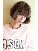 20代30代40代大人可愛いフレンチボブ　フラットボブ