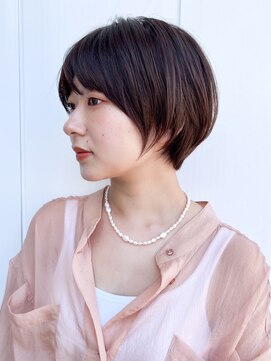 ロンド エスポワール 錦糸町(Lond espoir) 〇韓国前髪ショートボブピンクベージュシースルーバング
