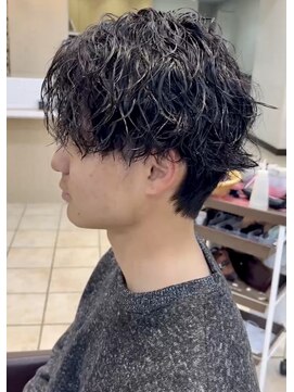 ディータ(Dita) 波打ちツイストショートウルフin大宮メンズカットパーマ美容室