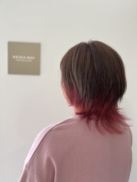 ケイカヘア(KEIKA Hair) ピンクインナーカラーアンブレラカラー