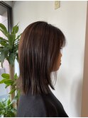 切りっぱなしボブ/エアリーロング/美髪/ピンクブラウン/池袋西口