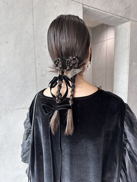 マッシュ アドベ 八戸ノ里(MASHU ADOBE) オケージョンヘア　タイトツイン