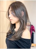 レイヤー／くびれヘア／透明感カラー／シークレットハイライト