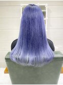 ブルーカラーでも美髪　ケアハイブリーチデザインカラー　原宿