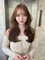 リリー(Lilley)&nbsp;くすみベージュ×姫カットレイヤー×韓国風巻き【ayana】