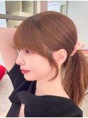 姫カットレイヤー/マロンベージュ/韓国風巻き/立川レイヤー
