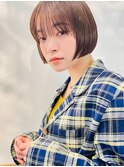 c20 大人ショートハイライト髪質改善キッズカット前髪30代40代