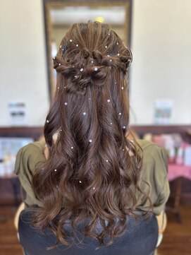 ユアサ(YUASA) キラキラハーフアップ