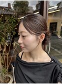 シニヨンヘア/シニヨン/結婚式ヘア/ヘアセット/お呼ばれヘア