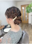 ツインだんごヘアアレンジ